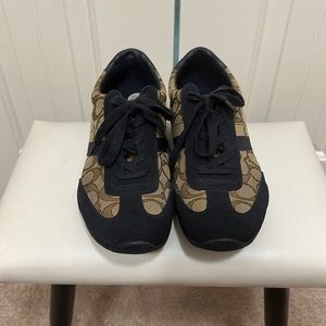 Coach shoes - Tan and Navy blue